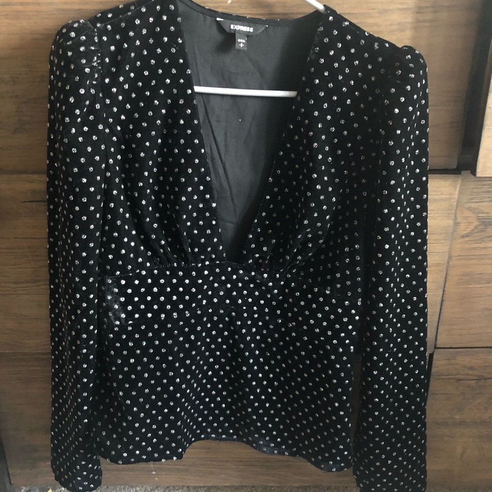 Express velvet top